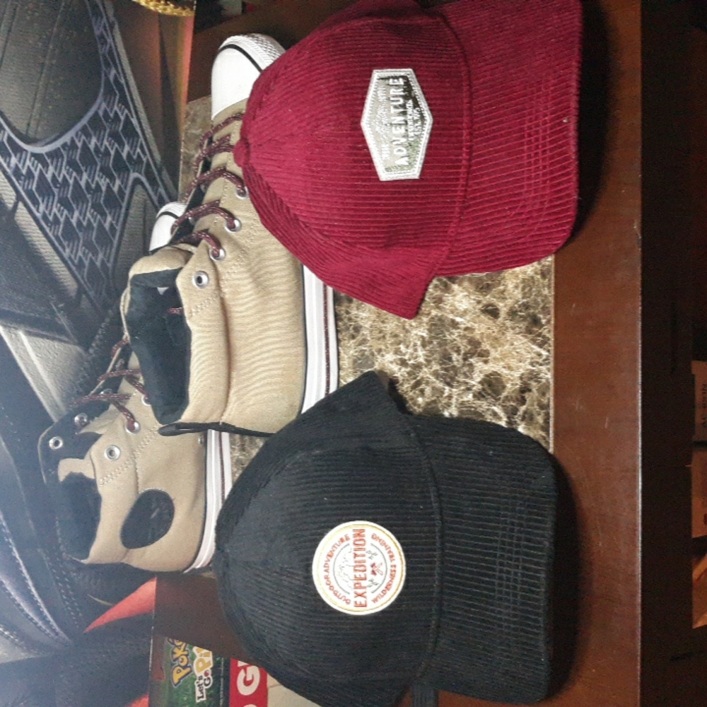 Converse chuck taylor 9 mens or 11 womens (khaki, black and burgundy)